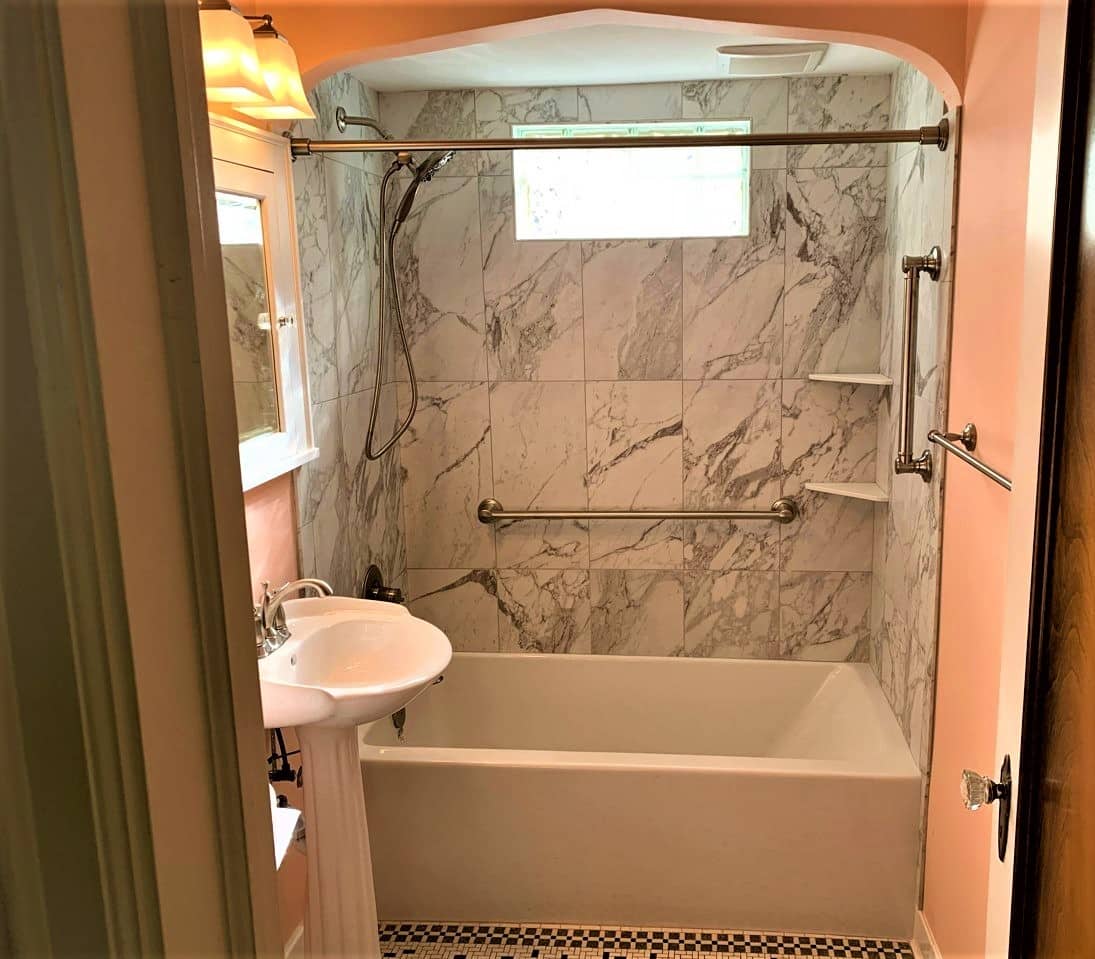 pink bathroom