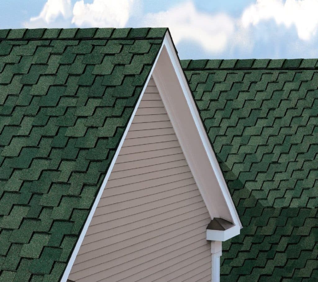 green shingles