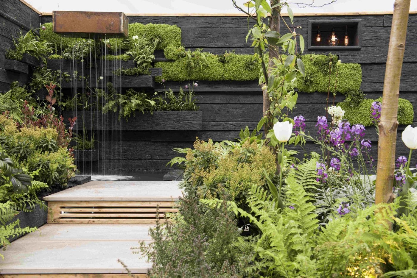 composite decking on a multi-level deck