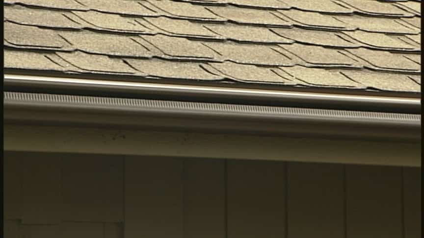 Leafguard gutters installed on Eden Prairie roof 
