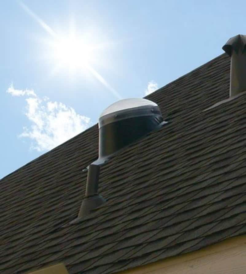 sun tunnel installed in Twin Cities home