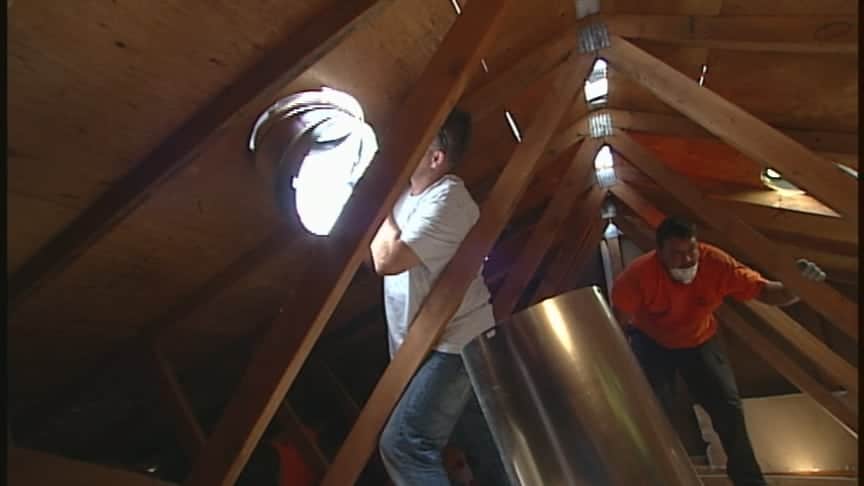 sun tunnel installation by Lindus