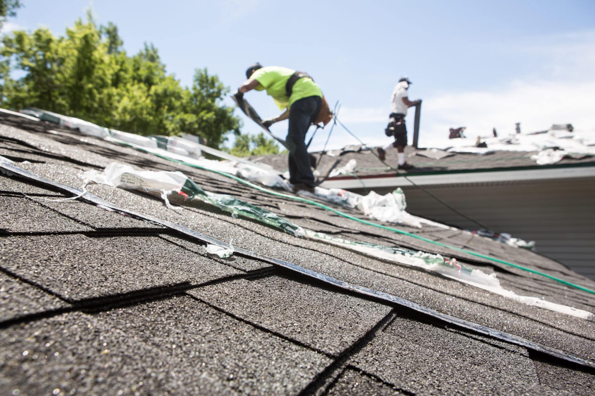Residential asphalt shingle roof on a home in Minnesota