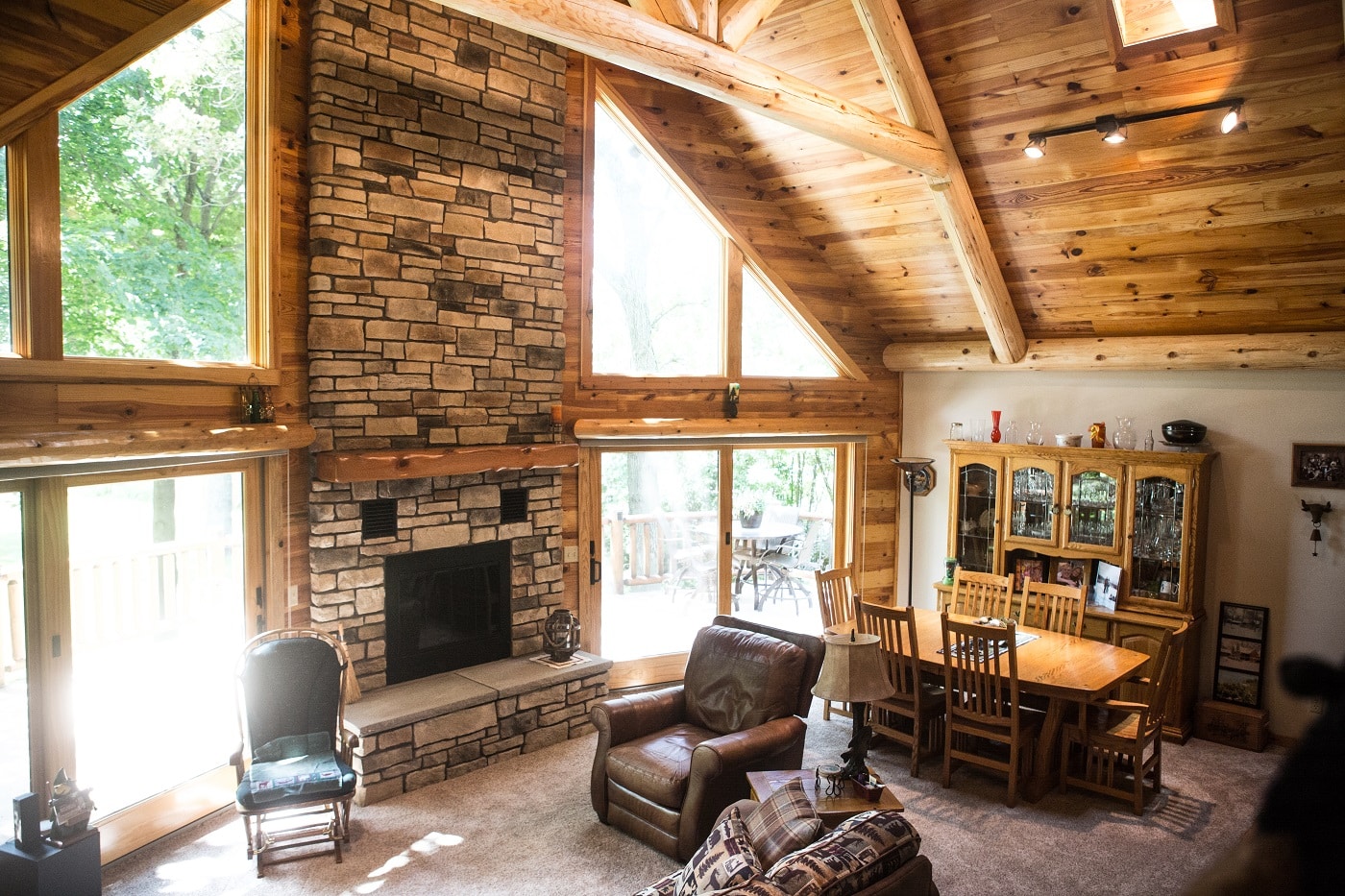 fireplace in newly purchased home