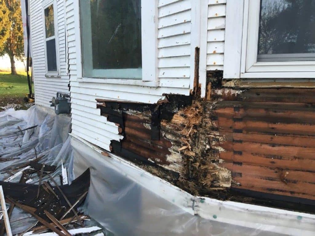 fixing dry rot on wood siding