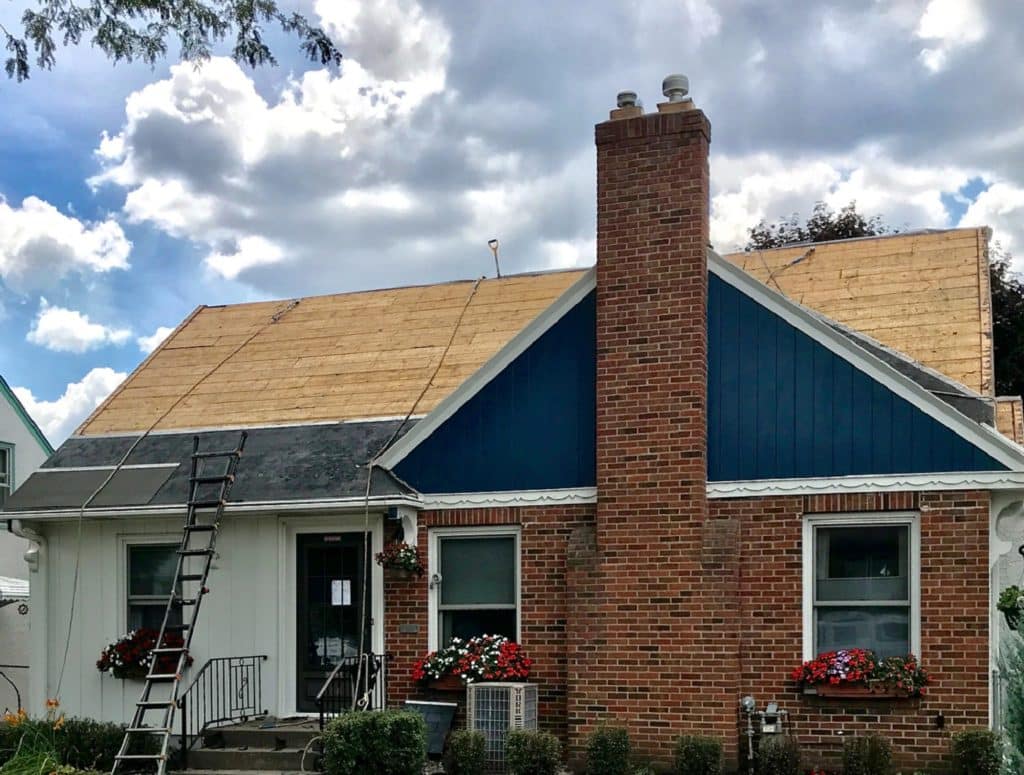 Torn-off roof
