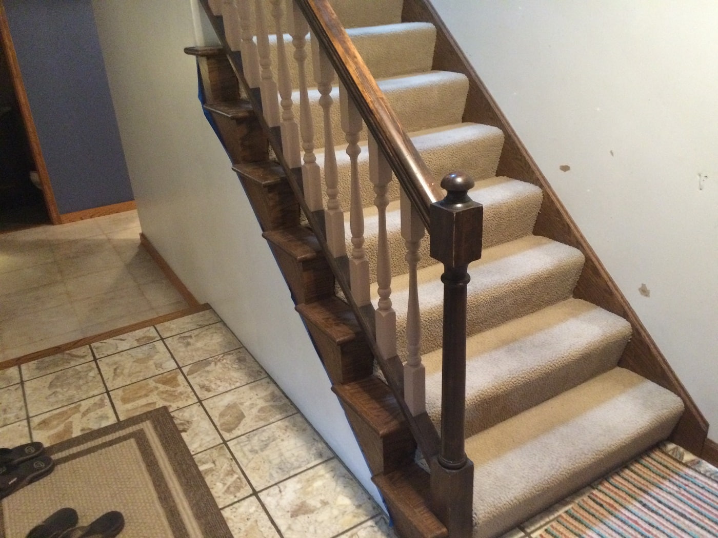 staircase before renovation