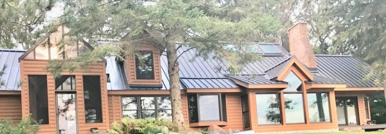 beautiful metal roof on minnesota home