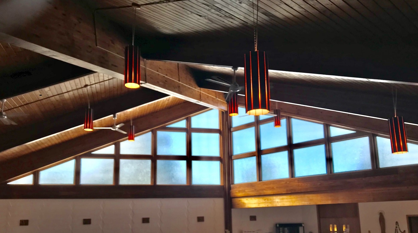 Interior of church with SeasonGuard windows
