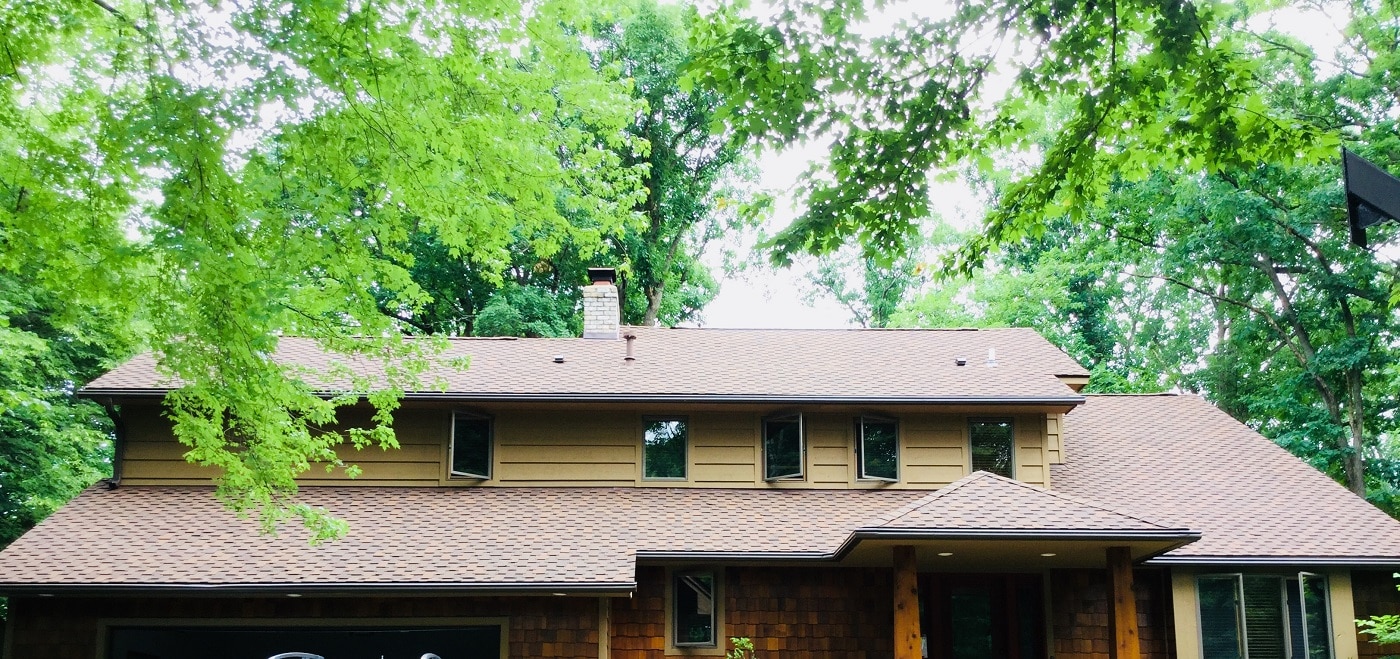 Impact-resistant asphalt shingle roof installed by Lindus Construction