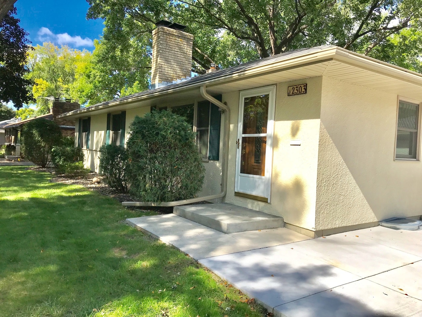 New LeafGuard gutters installed on St Paul home
