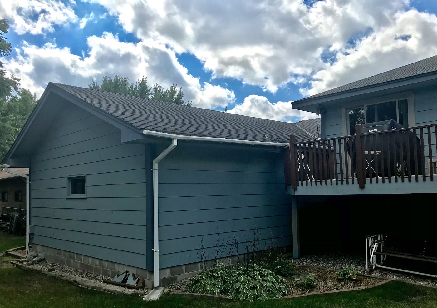 Chaska home prior to roof and gutter replacement