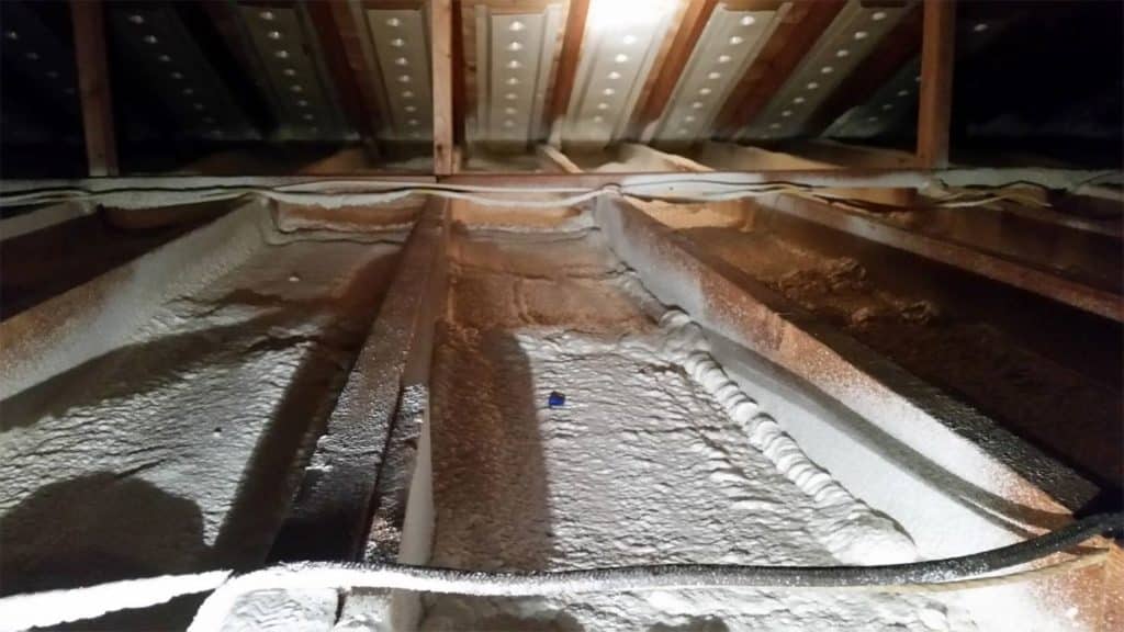 spray foam attic insulation