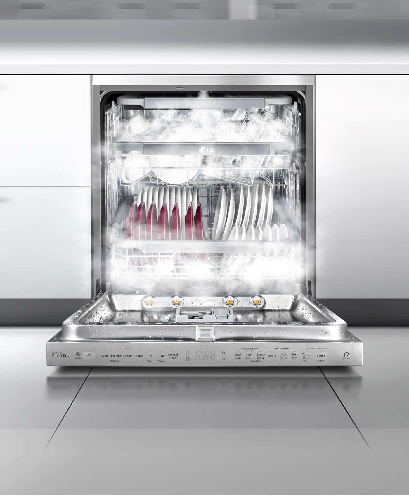 LG TrueSteam Dishwasher Lifestyle
