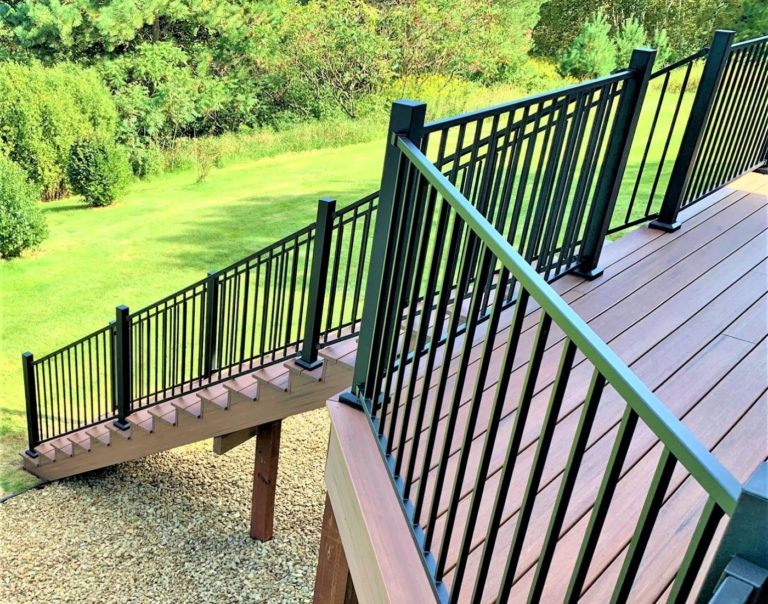 TimberTech AZEK Decking & Fortress Metal Railing.