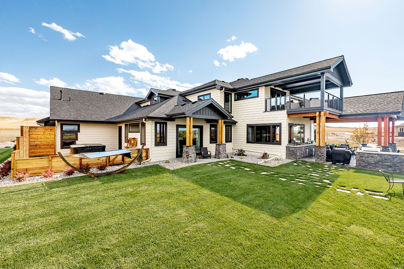 Home with Infinity Windows, Awning casement, and picture french doo