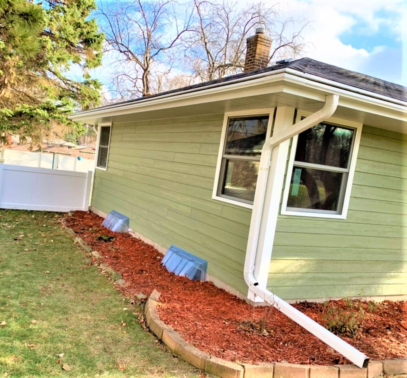 infinity from marvin windows and lp smartside siding installed on Roseville home