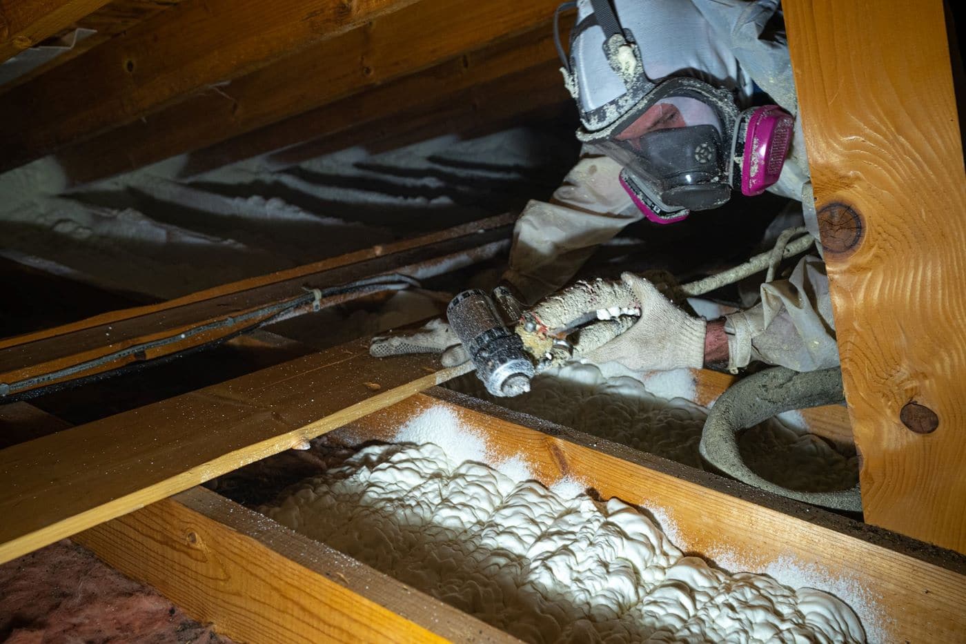 spray foam insulation by Lindus Construction